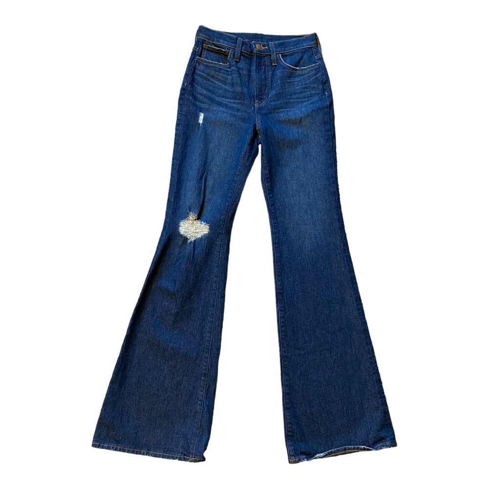 Madewell Jeans Womens Size 25T  Tall 11” High Rise Flare Blue Dark Medium Wash